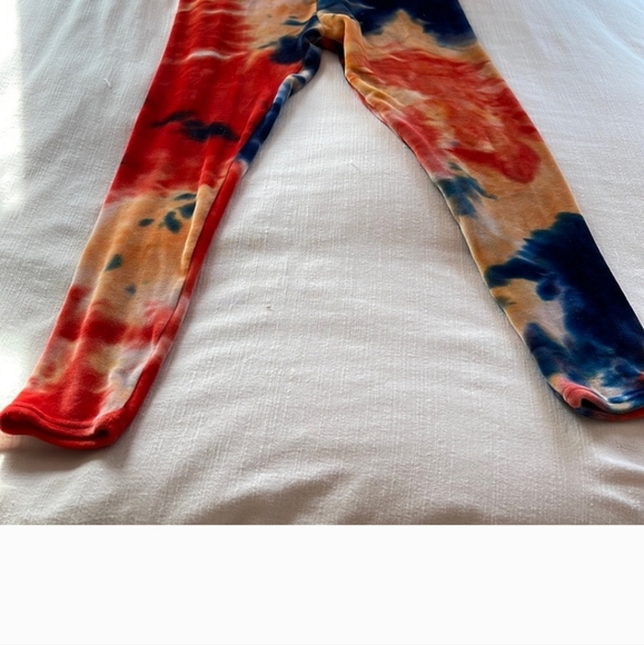 Roma concepts velvet stretch tye dye legging - Picture 5 of 5